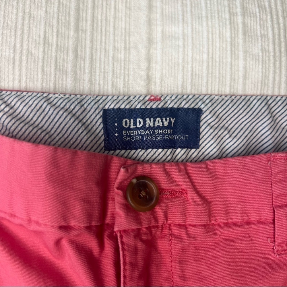 2/$30 Old Navy Pink Bermudas Tailored Chino Shorts - Picture 4 of 10